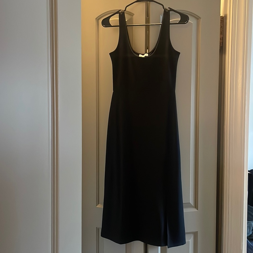 Size small black Leigh midi dress.